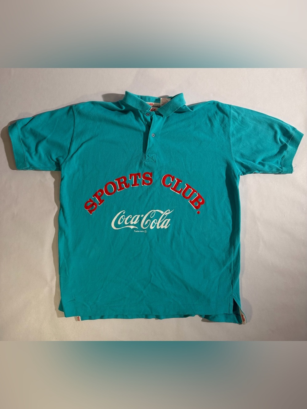 Vintage Coca-Cola Sports Club Polo Large